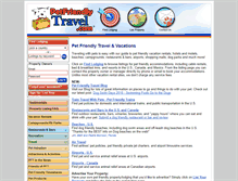 Tablet Screenshot of petfriendlytravel.com
